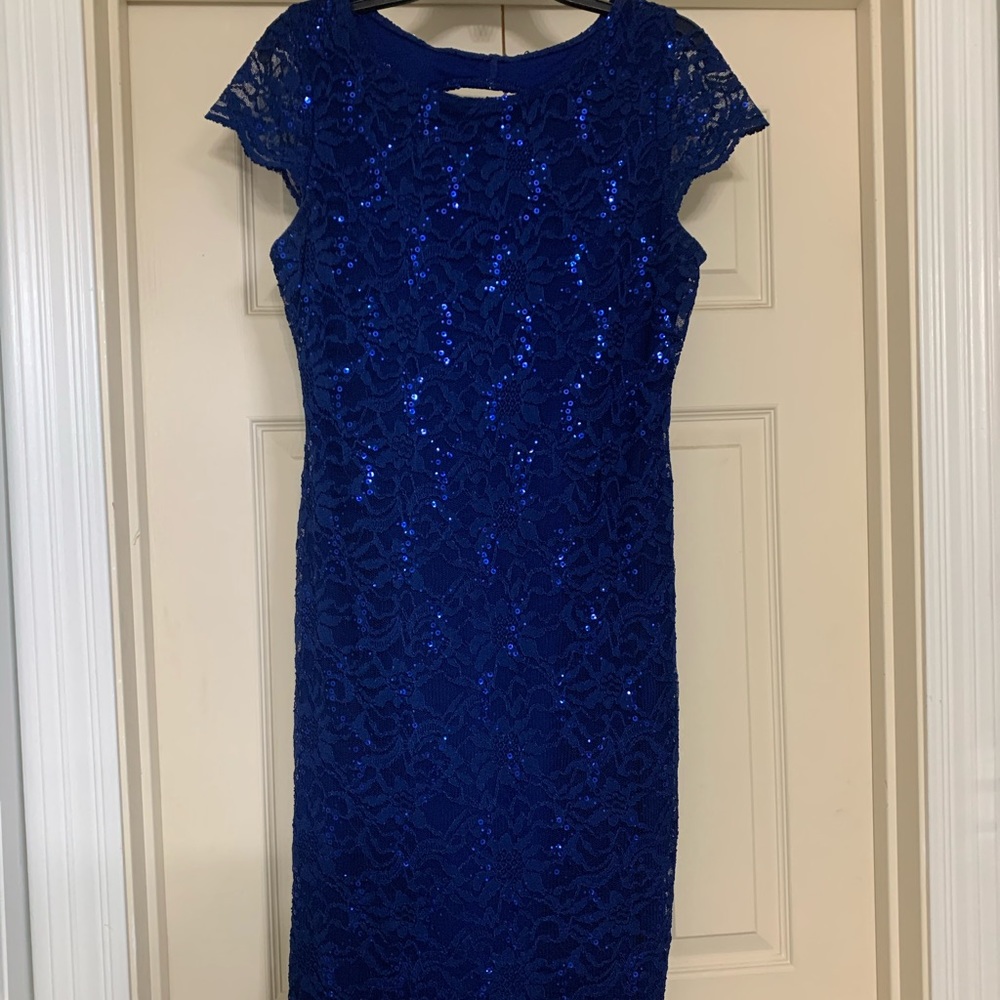 Fabulous Short Sequin Blue Dress